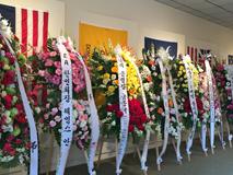 Flowers from Korean American Community for Susan Ahn Cuddy. July 2, 2015 Hall of Liberty Forest Lawn Hollywood Hills