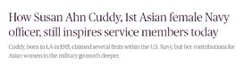 NBC Susan Ahn Cuddy US Navy AAPI